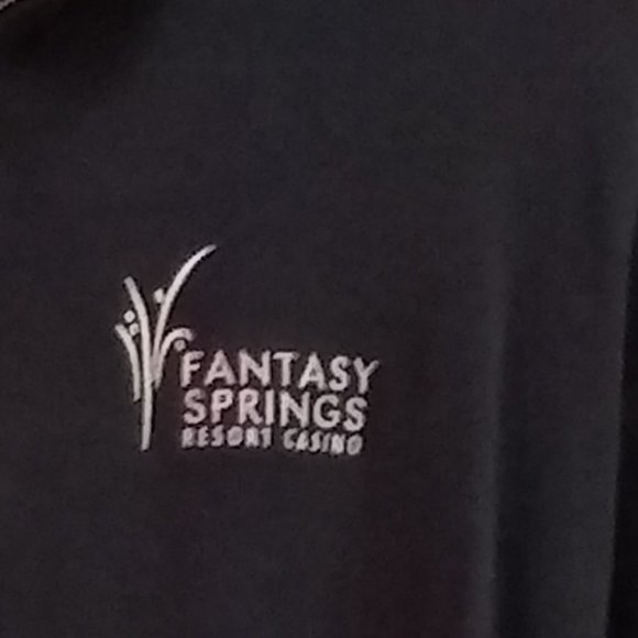 New Luxury Pima Cotton Black Polo Fleece with Leather Zip-pull Closure. - Picture 6 of 9